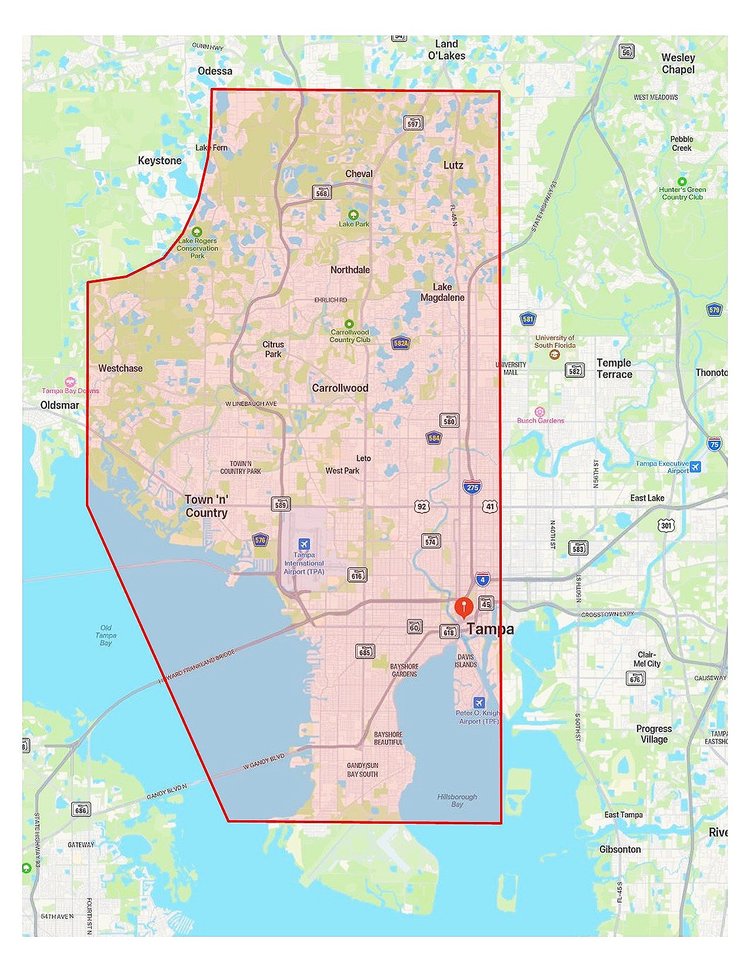 Image of Map services areas by Rover Done Over